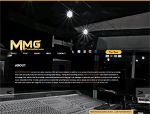 Tablet Screenshot of mmgproductions.com
